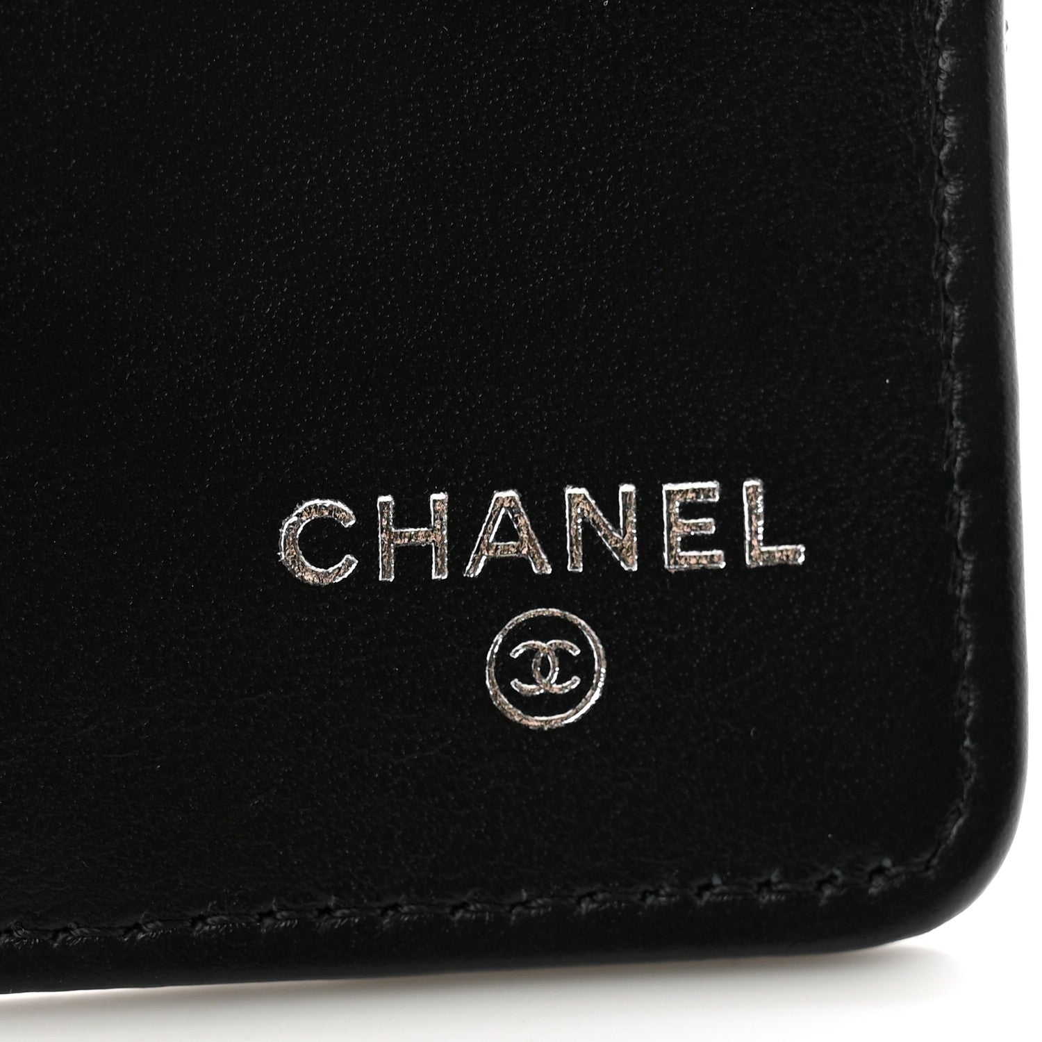 Chanel Grained Calfskin Quilted Long Zipped Wallet So Black 6 of 11
