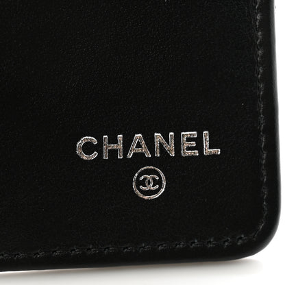 Chanel Grained Calfskin Quilted Long Zipped Wallet So Black 6 of 11