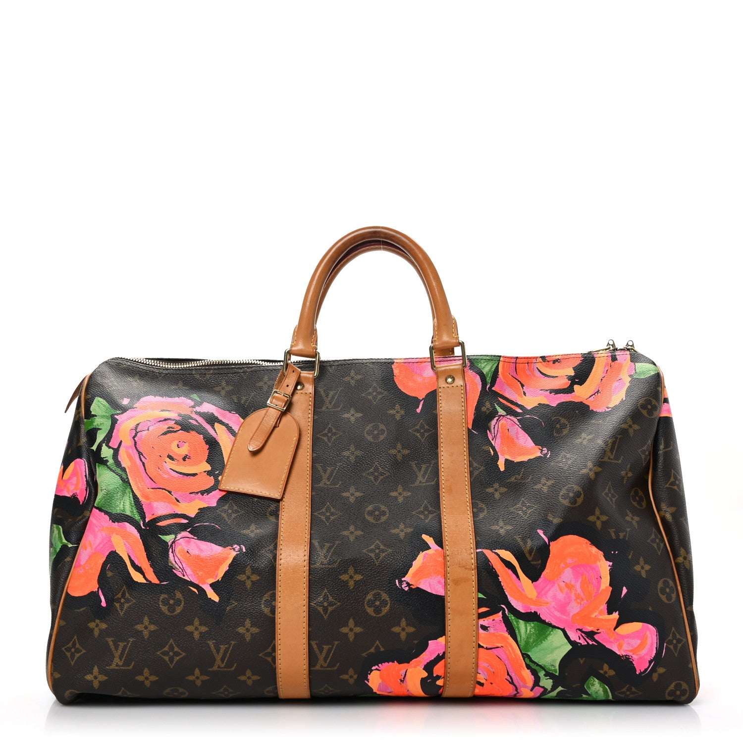 Louis Vuitton Monogram Roses Keepall 50 1 of 11