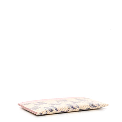 Louis Vuitton Damier Azur Daily Card Holder Rose Ballerine 4 of 7