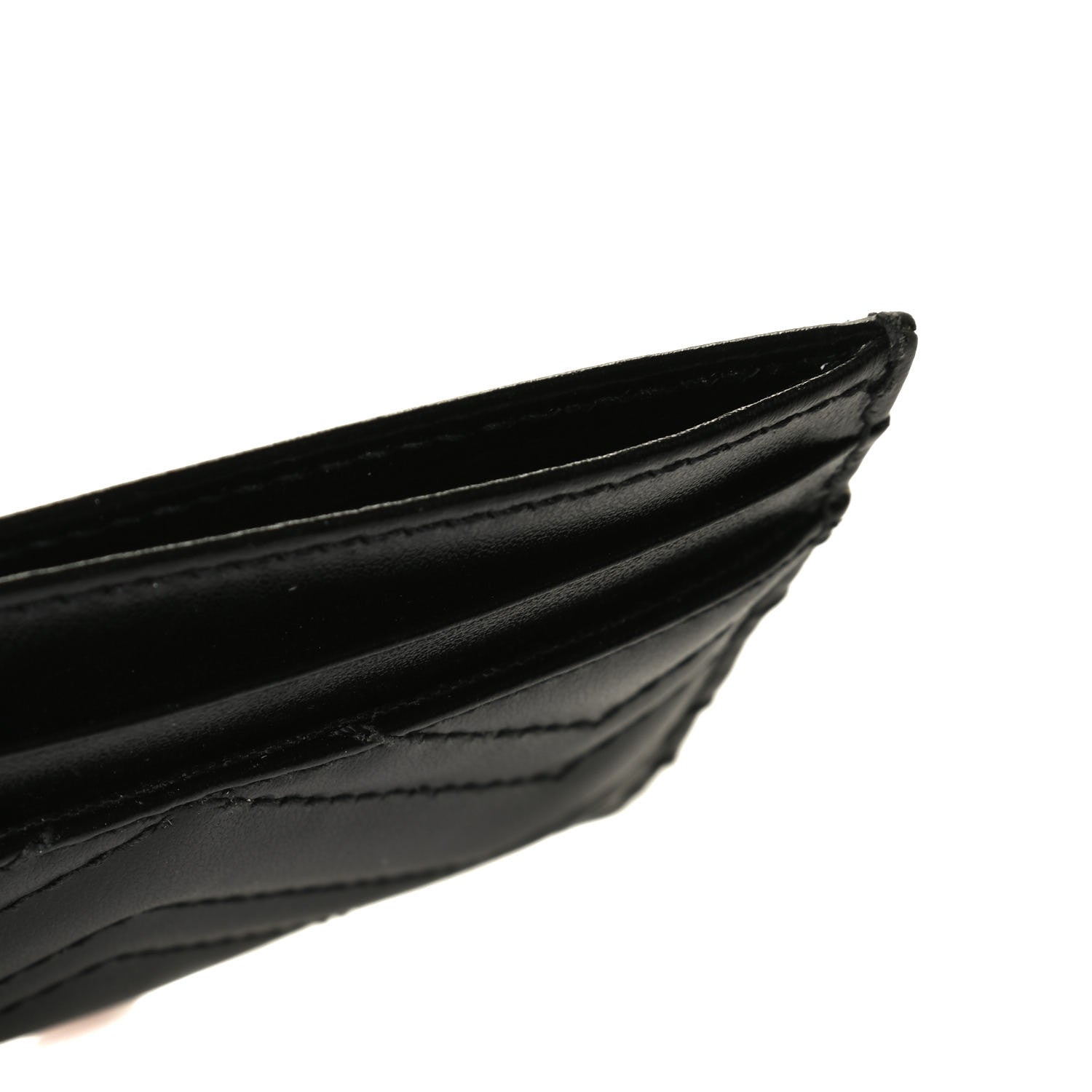 Gucci Calfskin Matelasse GG Marmont Card Holder Black 5 of 8