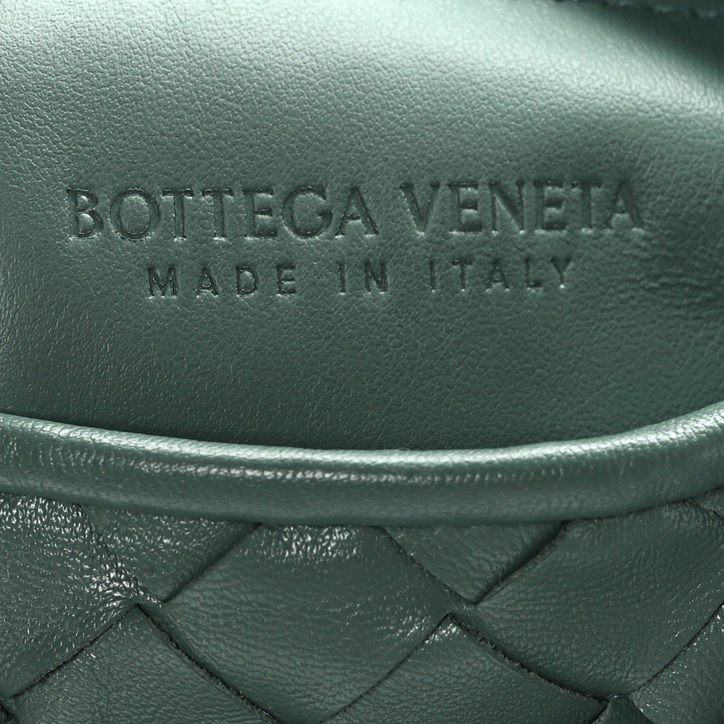 Calfskin Intrecciato Small Hop Aloe