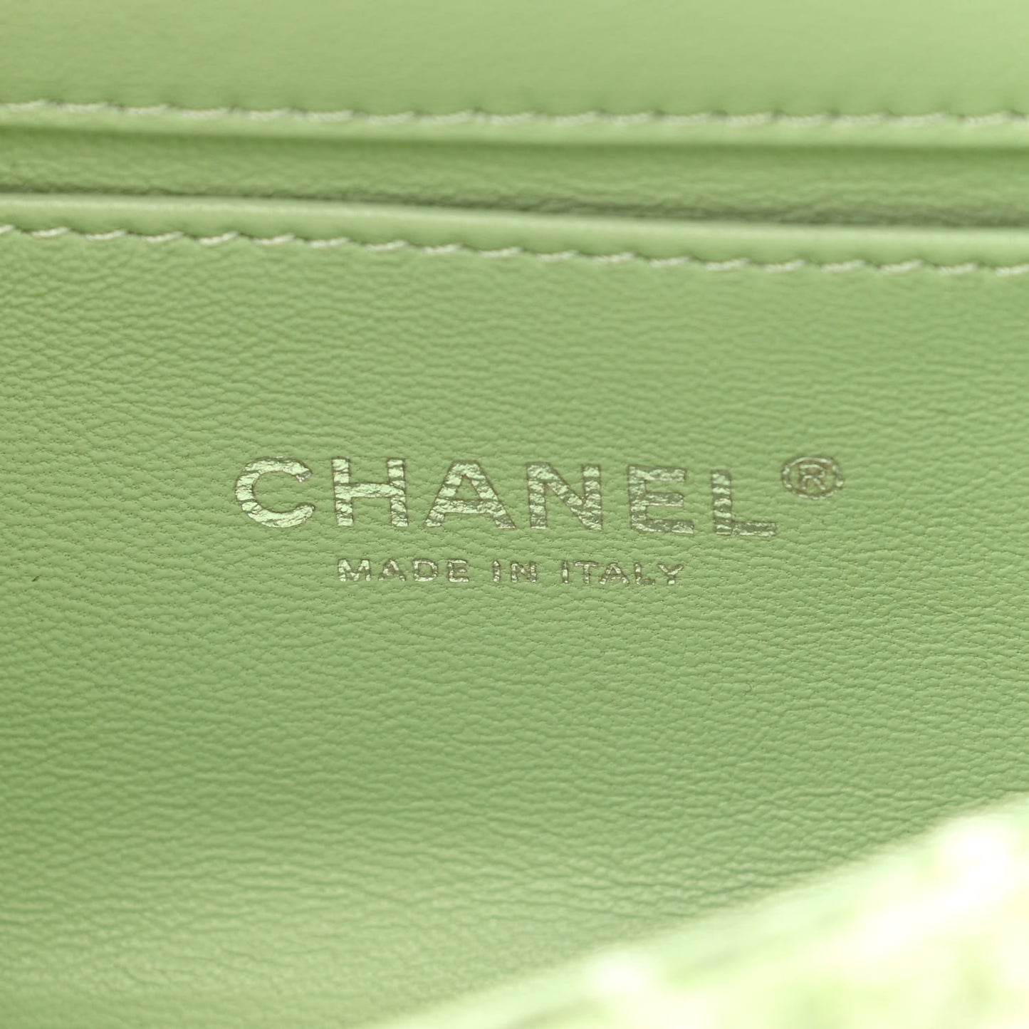 Sequin Mini Waterfall Flap Green Light Green Yellow