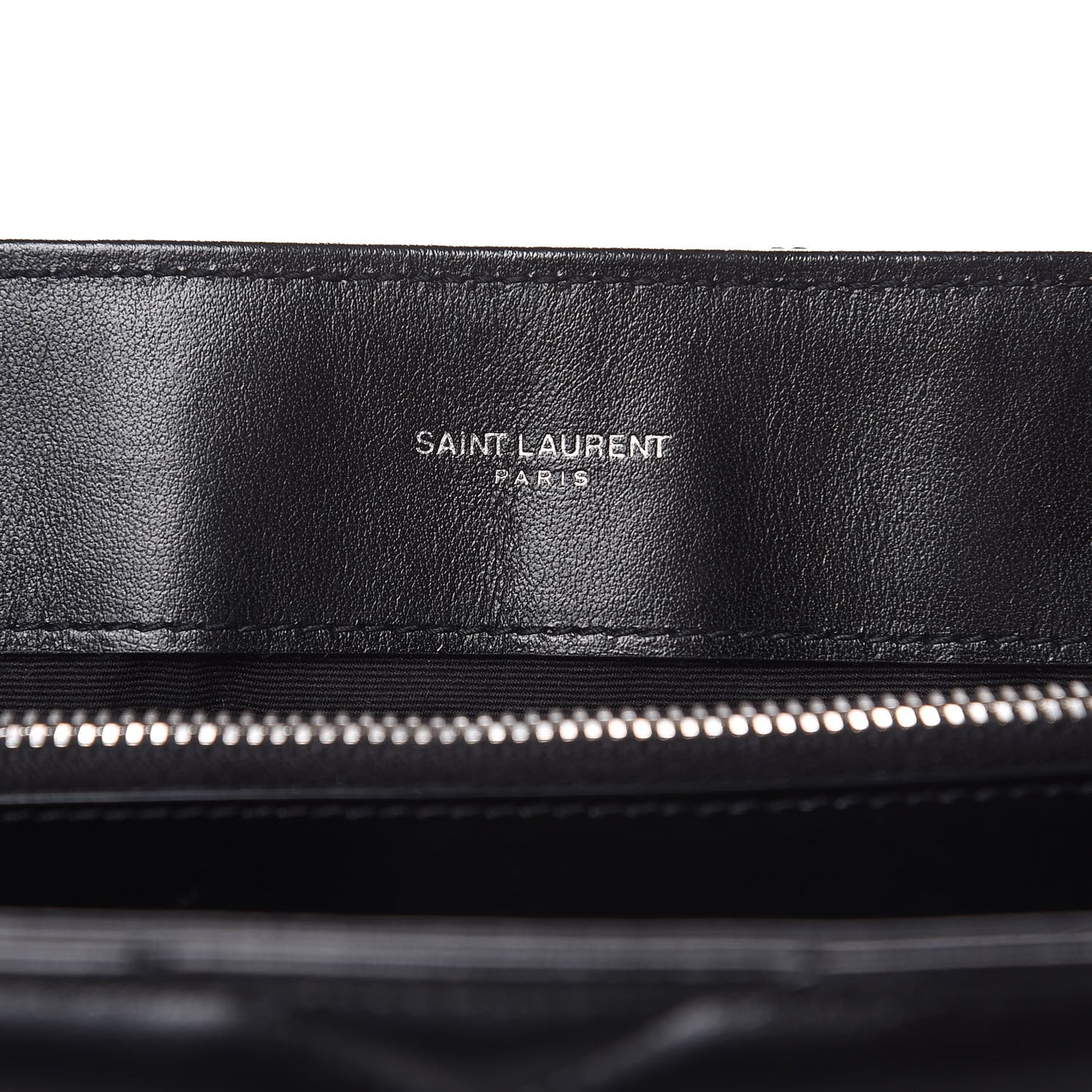 Calfskin Y Quilted Monogram Medium Loulou Chain Satchel Black
