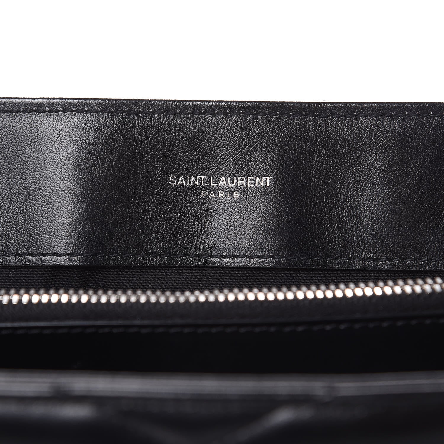 Saint Laurent Calfskin Y Quilted Monogram Medium Loulou Chain Satchel Black 6 of 9