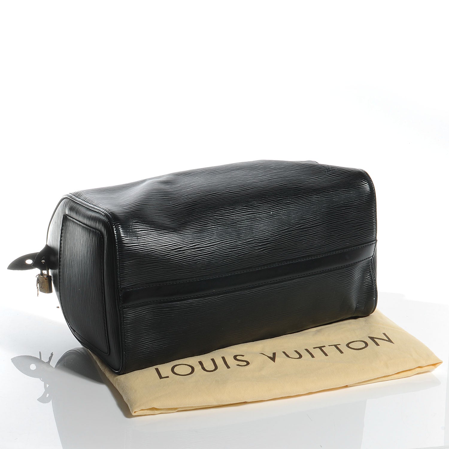 Louis Vuitton Epi Speedy 30 Black 4 of 9