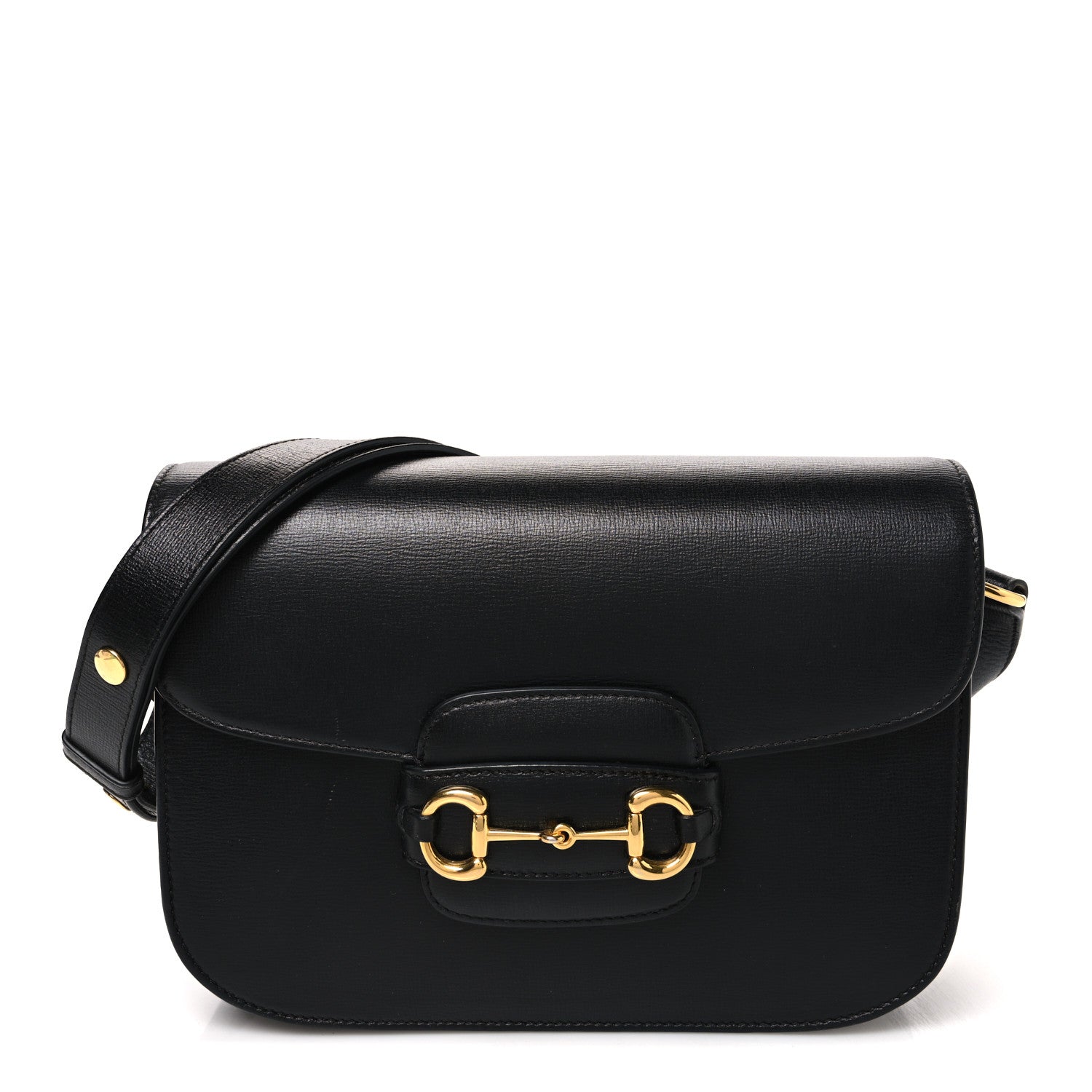 Gucci Azalea Calfskin Horsebit 1955 Shoulder Bag Black Black 1 of 11