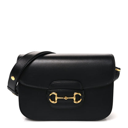 Gucci Azalea Calfskin Horsebit 1955 Shoulder Bag Black Black 1 of 11