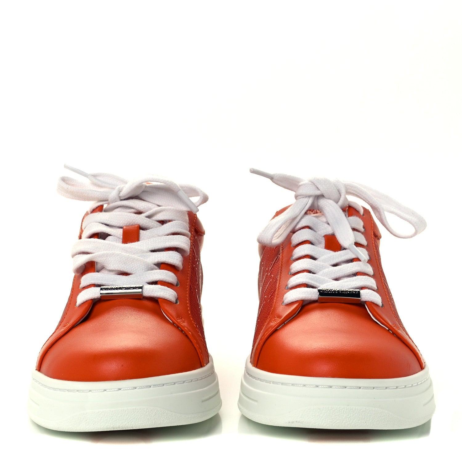 Jimmy Choo Calfskin Rome Low Top Sneakers 36 Amber Orange 3 of 12