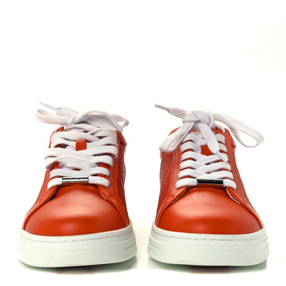 Jimmy Choo Calfskin Rome Low Top Sneakers 36 Amber Orange 3 of 12