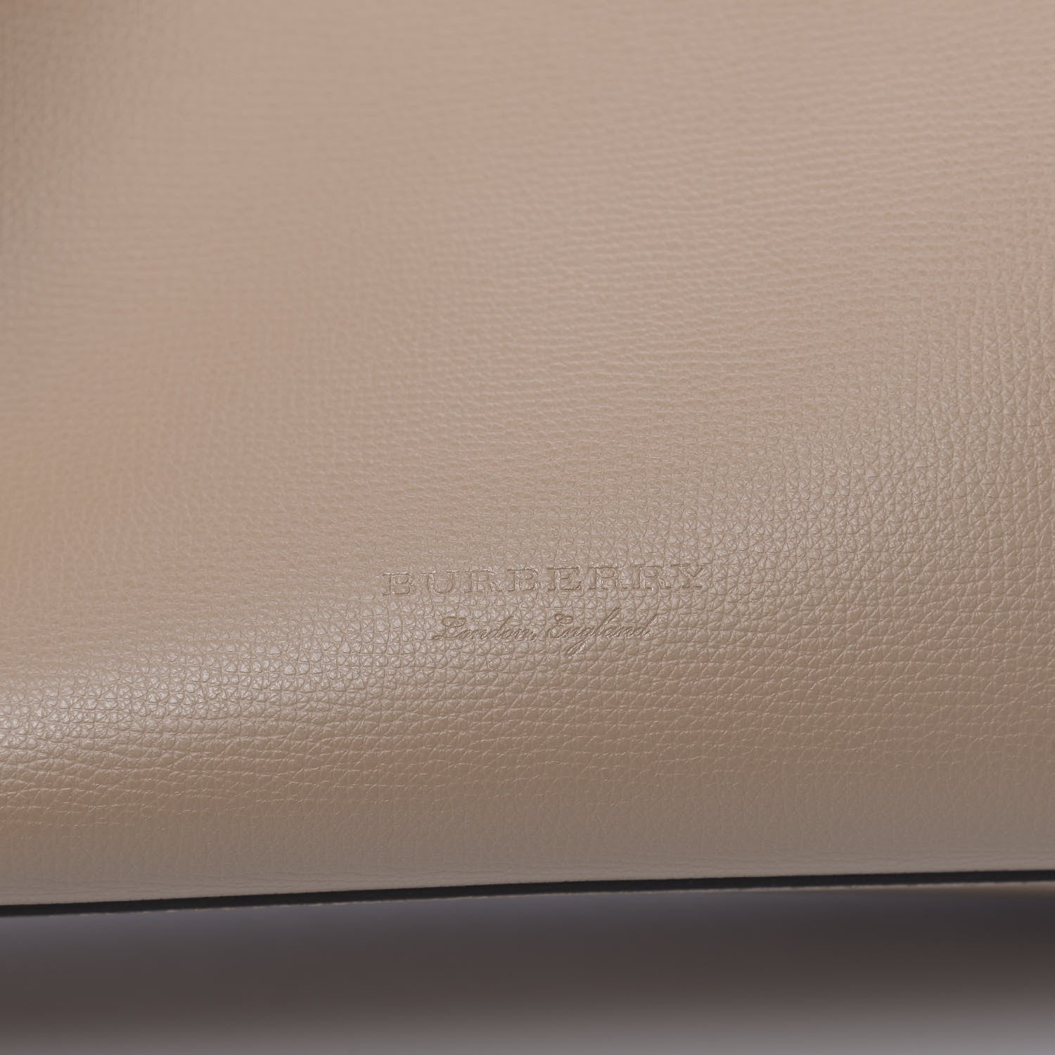 Burberry Grainy Calfskin Haymarket Check Small Reversible Tote Mid Camel 9 of 16