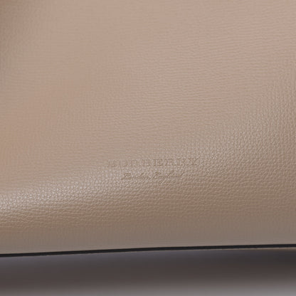 Burberry Grainy Calfskin Haymarket Check Small Reversible Tote Mid Camel 9 of 16
