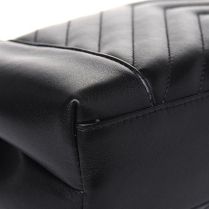 Chanel Calfskin Quilted Small Daily Chevron Flap Black 12 of 15