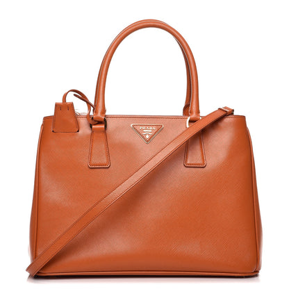 Prada Saffiano Lux Medium Tote Papaya 1 of 12