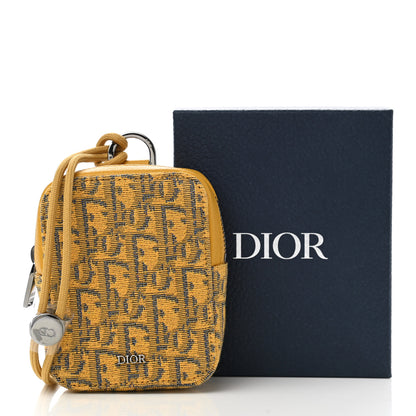 Christian Dior Oblique D-Touch Nano Vertical Pouch Beige Yellow 8 of 8