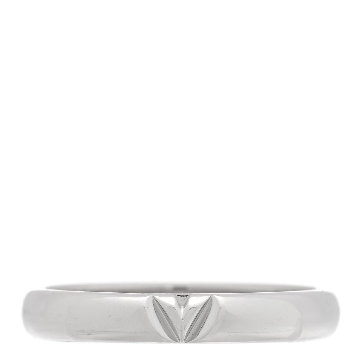 18K White Gold LV Volt Multi Wedding Band Ring 60 9