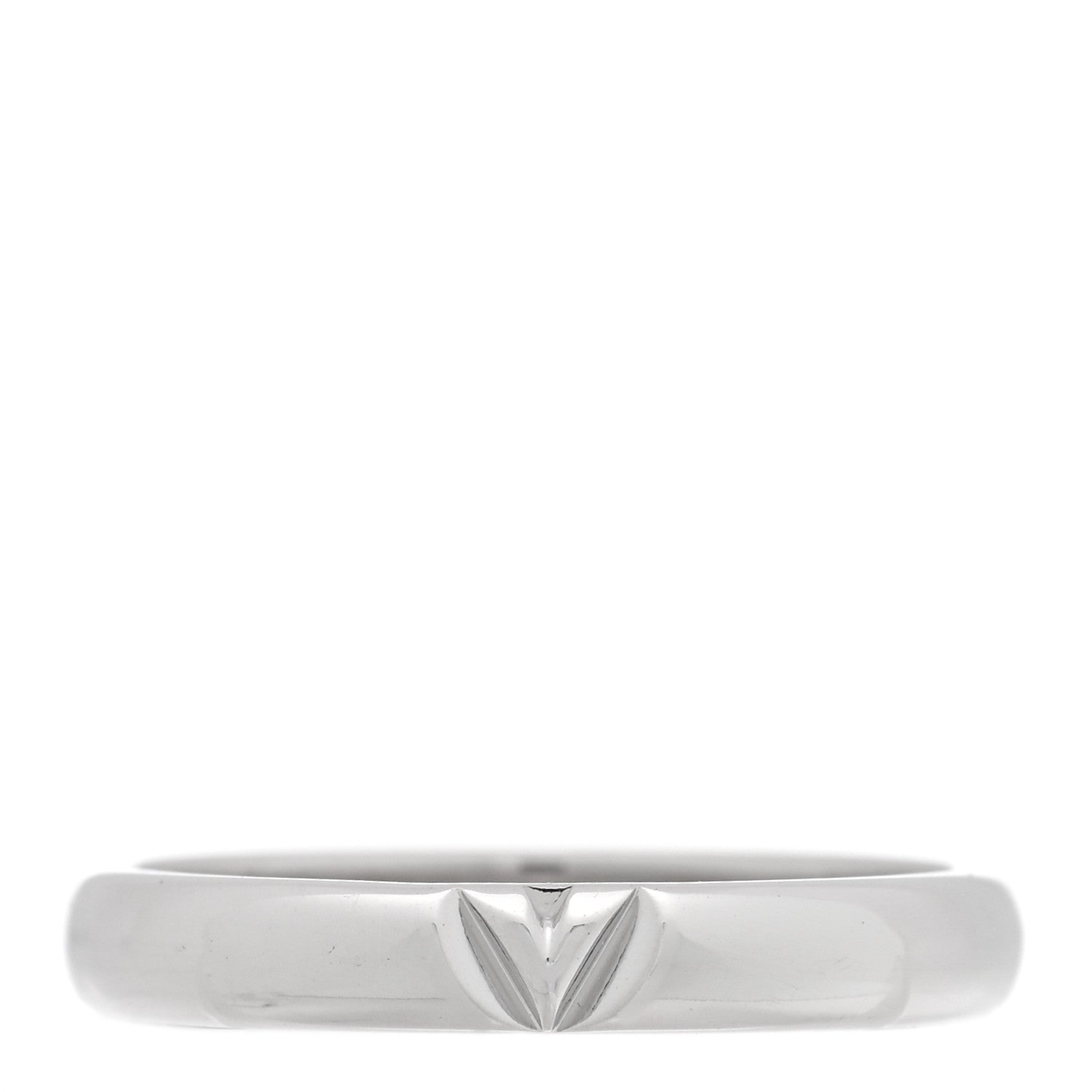 Louis Vuitton 18K White Gold LV Volt Multi Wedding Band Ring 60 9 1 of 4