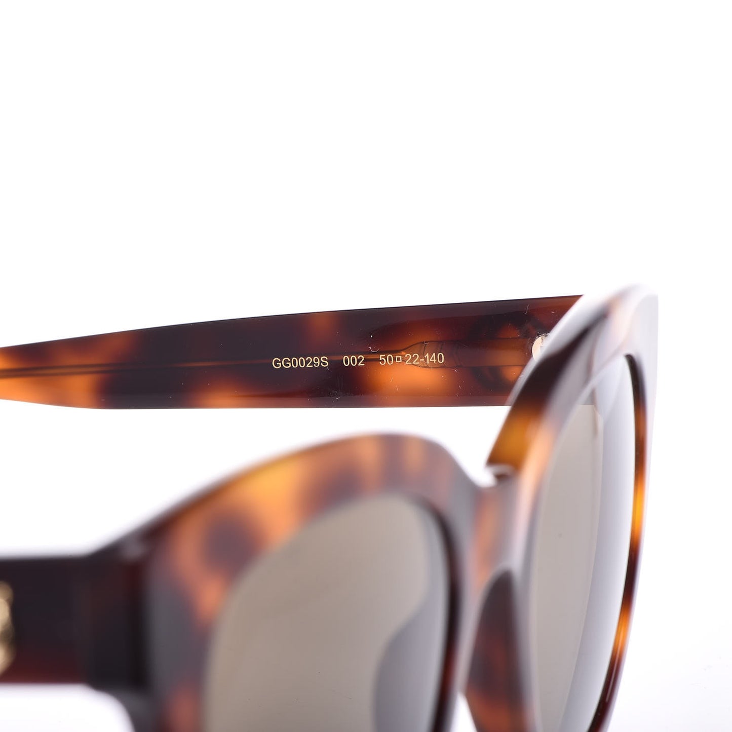 Acetate Square Frame Sunglasses GG0029S Tortoise