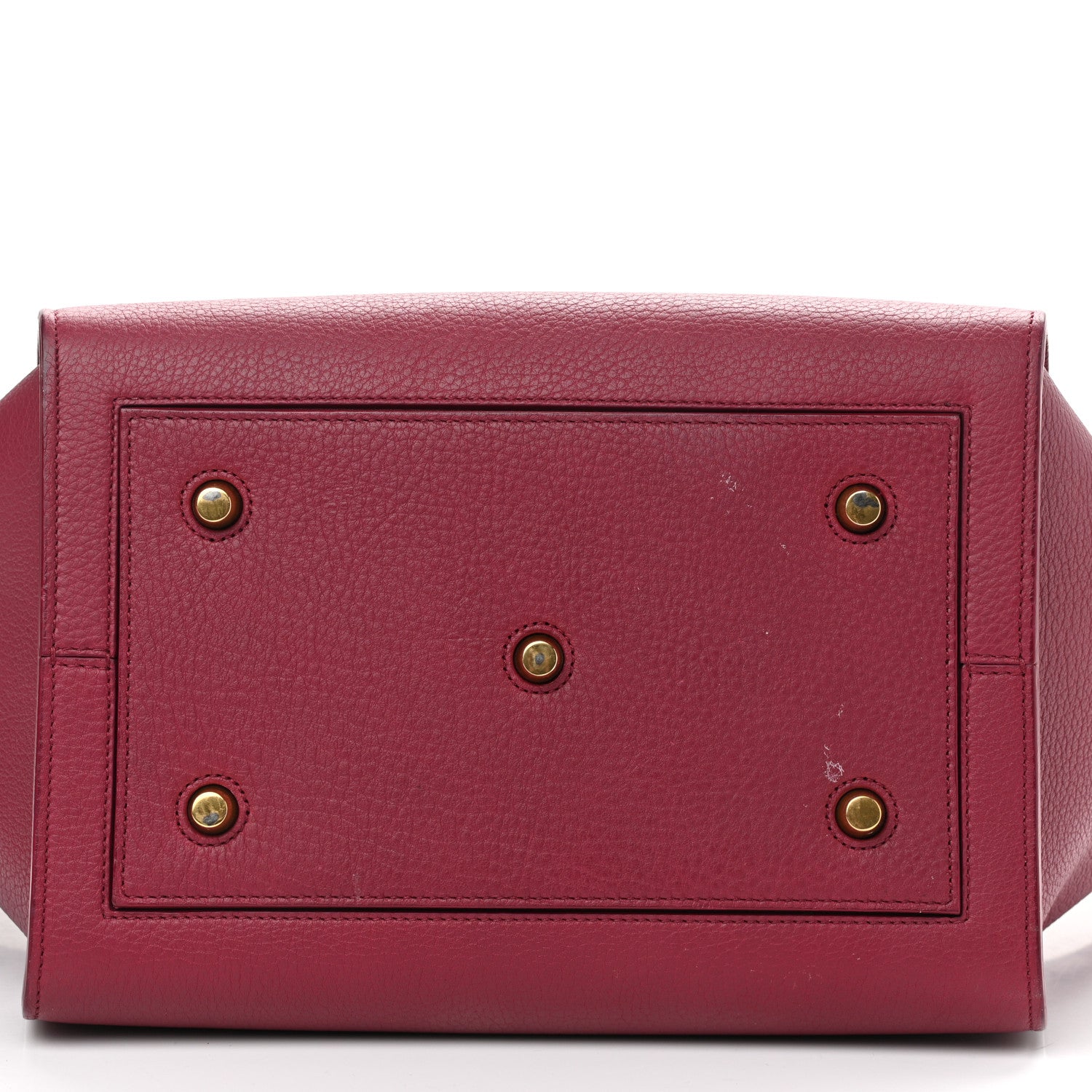 Celine Crisped Calfskin Small Tie Knot Tote Red 11 of 11