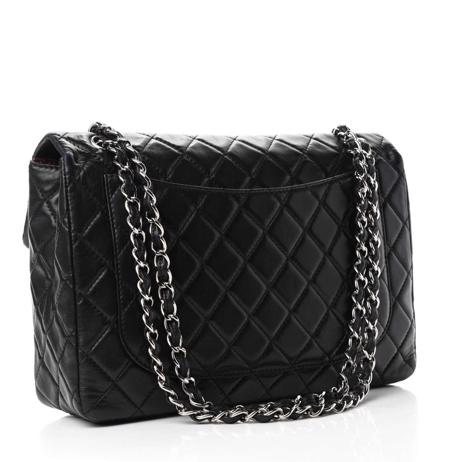Chanel Lambskin Quilted Maxi Single Flap Black 3 of 11