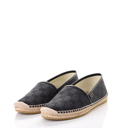 Gucci Monogram Espadrilles 38.5 Black 2 of 10