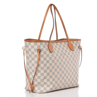 Louis Vuitton Damier Azur Neo Neverfull MM Rose Ballerine 4 of 20