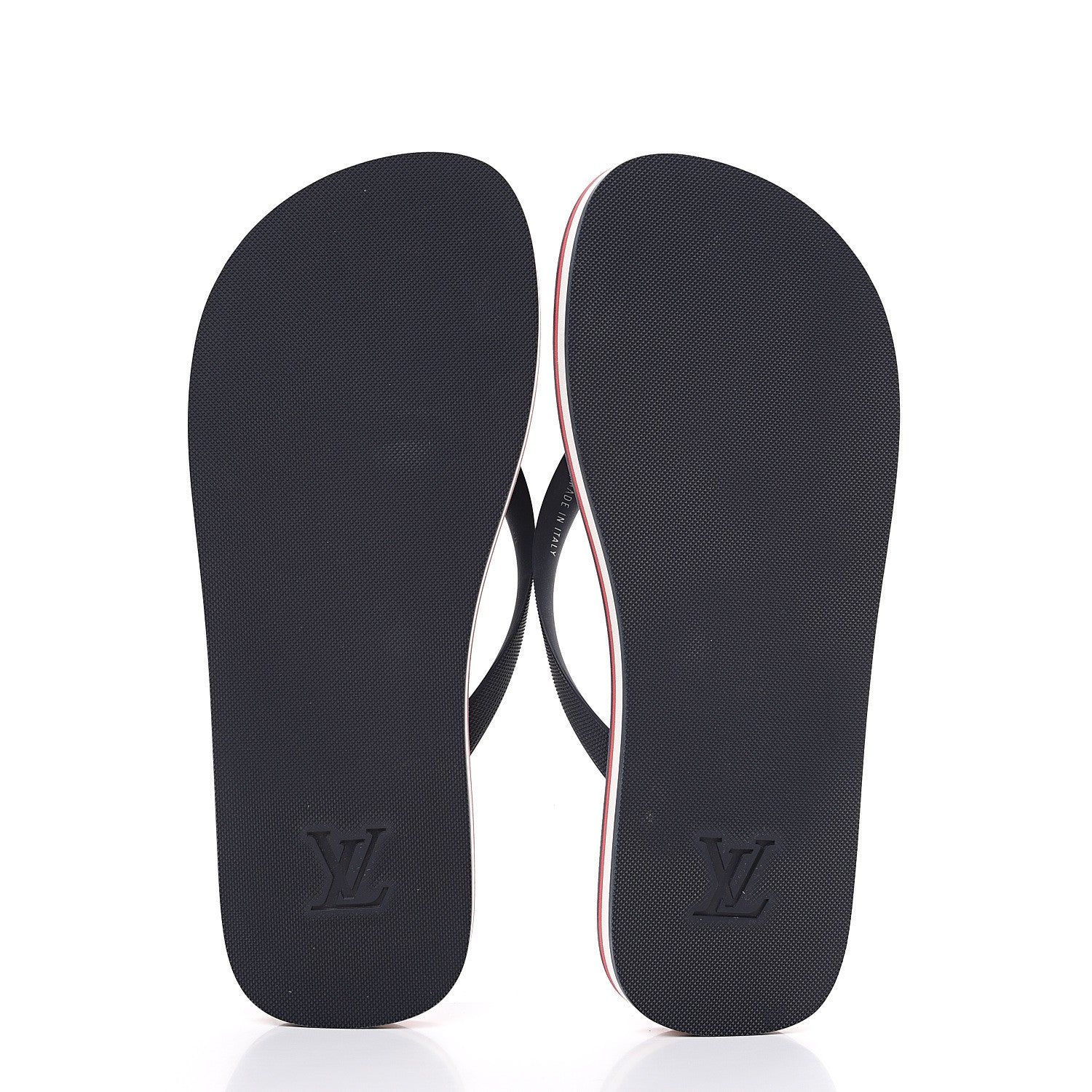 Louis Vuitton Rubber Mens Molitor Thong Sandals 8 Marine Rouge 5 of 8