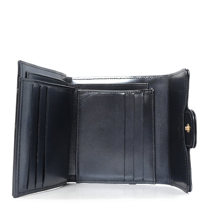 Chanel Iridescent Lambskin Quilted Compact Flap Navy 5 of 7