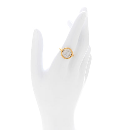 Christian Dior Metal Montaigne 30 Ring Silver Gold 2 of 6