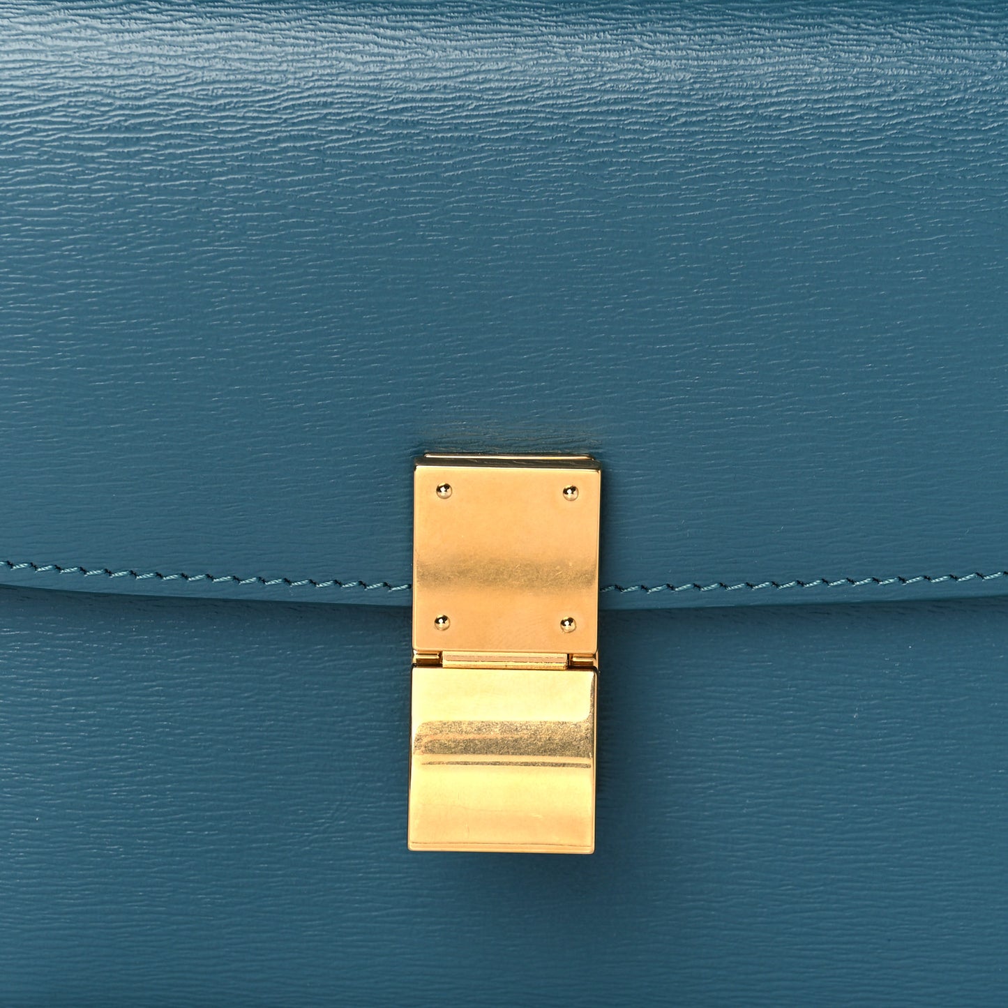 Liege Calfskin Teen Classic Box Flap Bag Prussian Blue