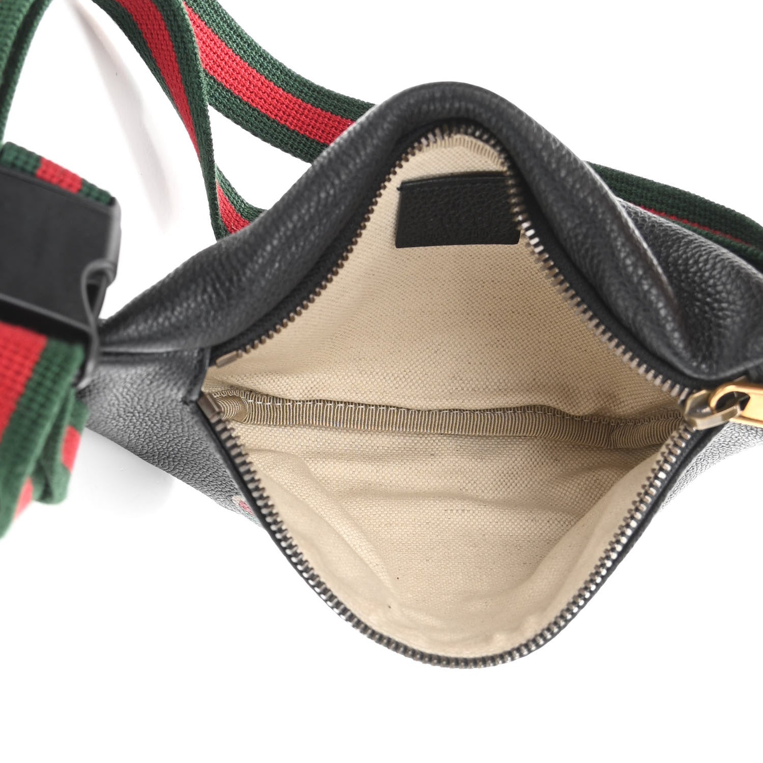 Gucci Grained Calfskin Small Logo Belt Bag Black 9 of 19