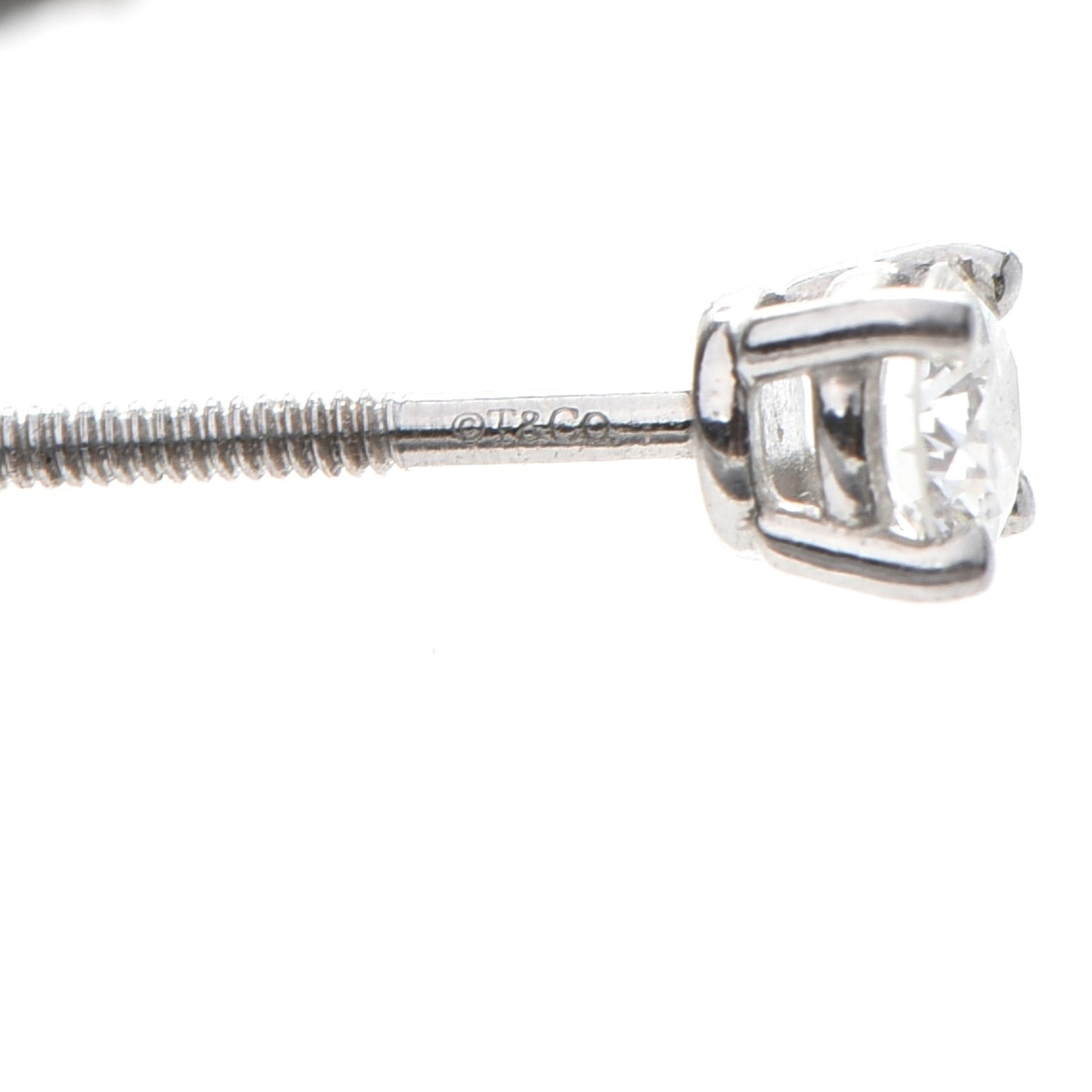 Platinum Diamond .31ctw Solitaire Earrings