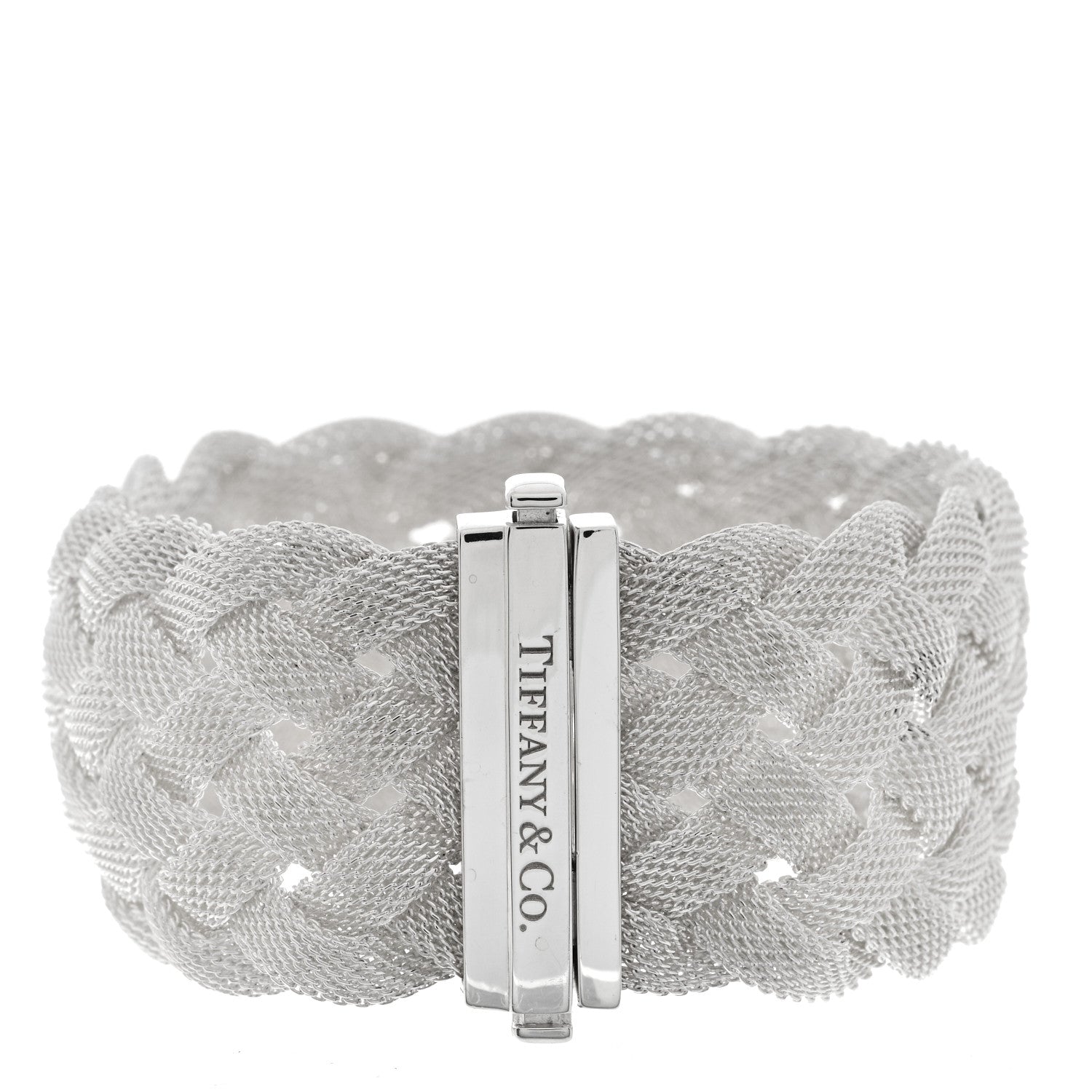 Tiffany Sterling Silver Somerset Braided Bracelet 2 of 4