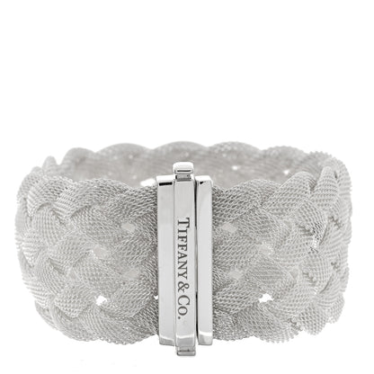 Tiffany Sterling Silver Somerset Braided Bracelet 2 of 4