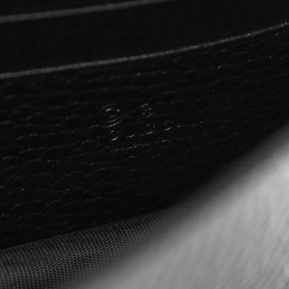 Gucci Dollar Calfskin Interlocking G Chain Wallet Black 6 of 9