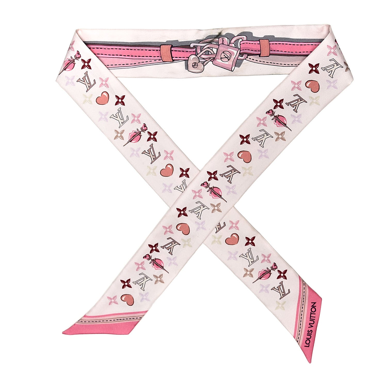 Louis Vuitton Silk Monogram A la Folie BB Bandeau Light Pink 1 of 4