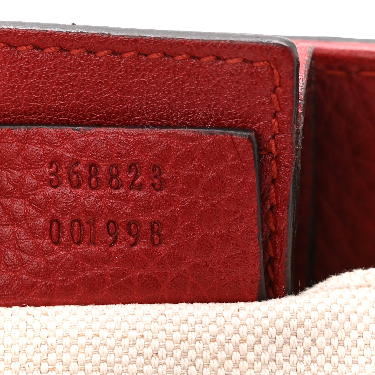 Calfskin Mini Bamboo Shopper Tote Red