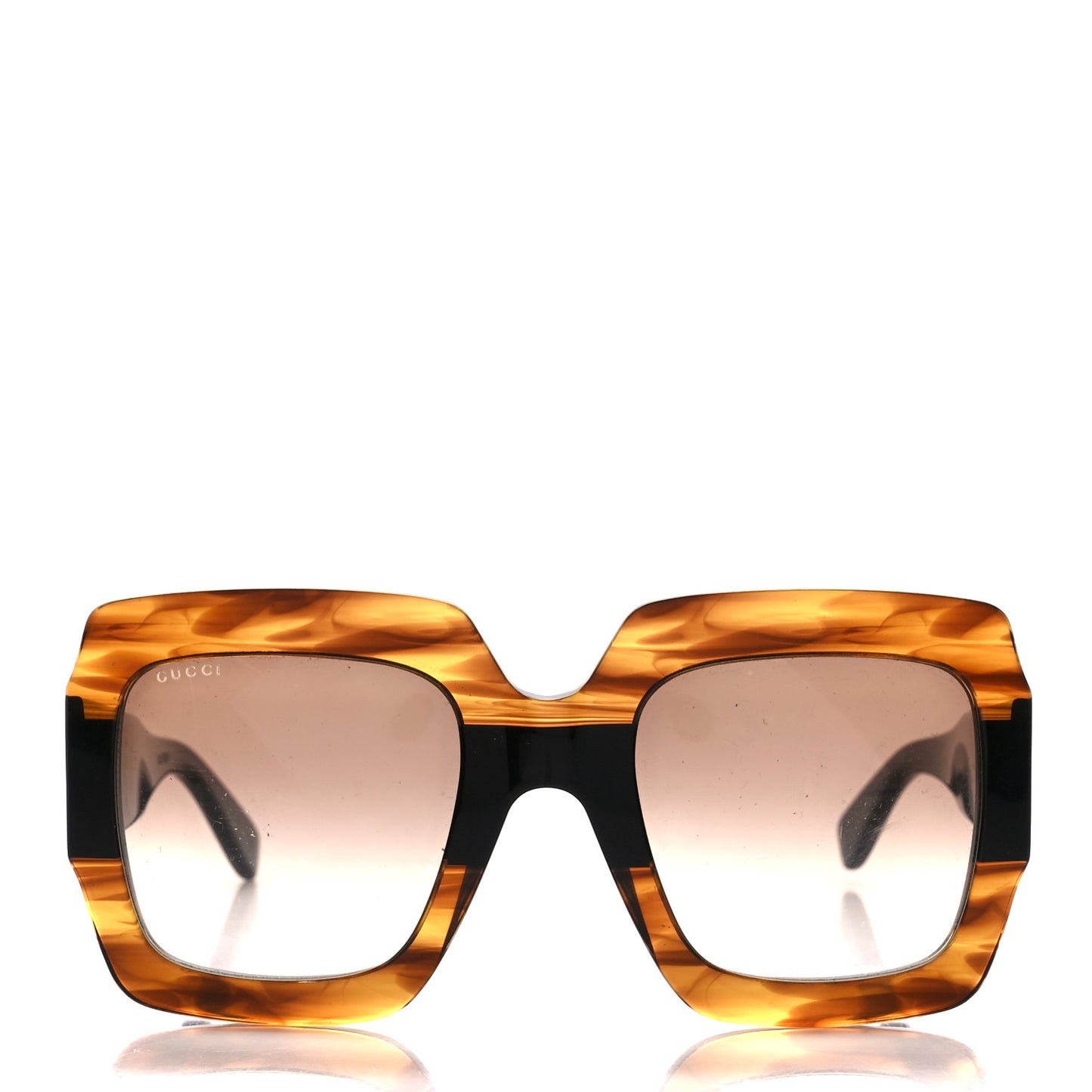 Square Frame GG0178S Sunglasses Havana