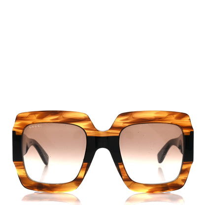 Gucci Square Frame GG0178S Sunglasses Havana 2 of 9