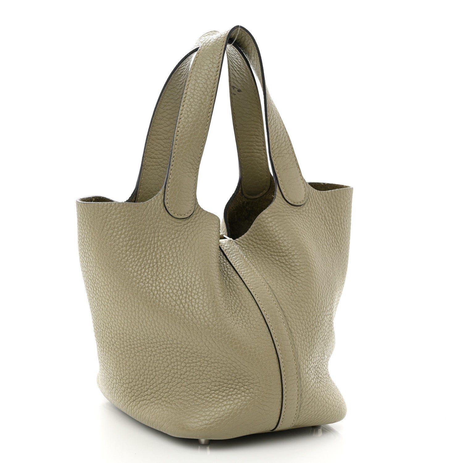 Hermes Taurillon Clemence Picotin Lock 18 PM Sauge 3 of 13