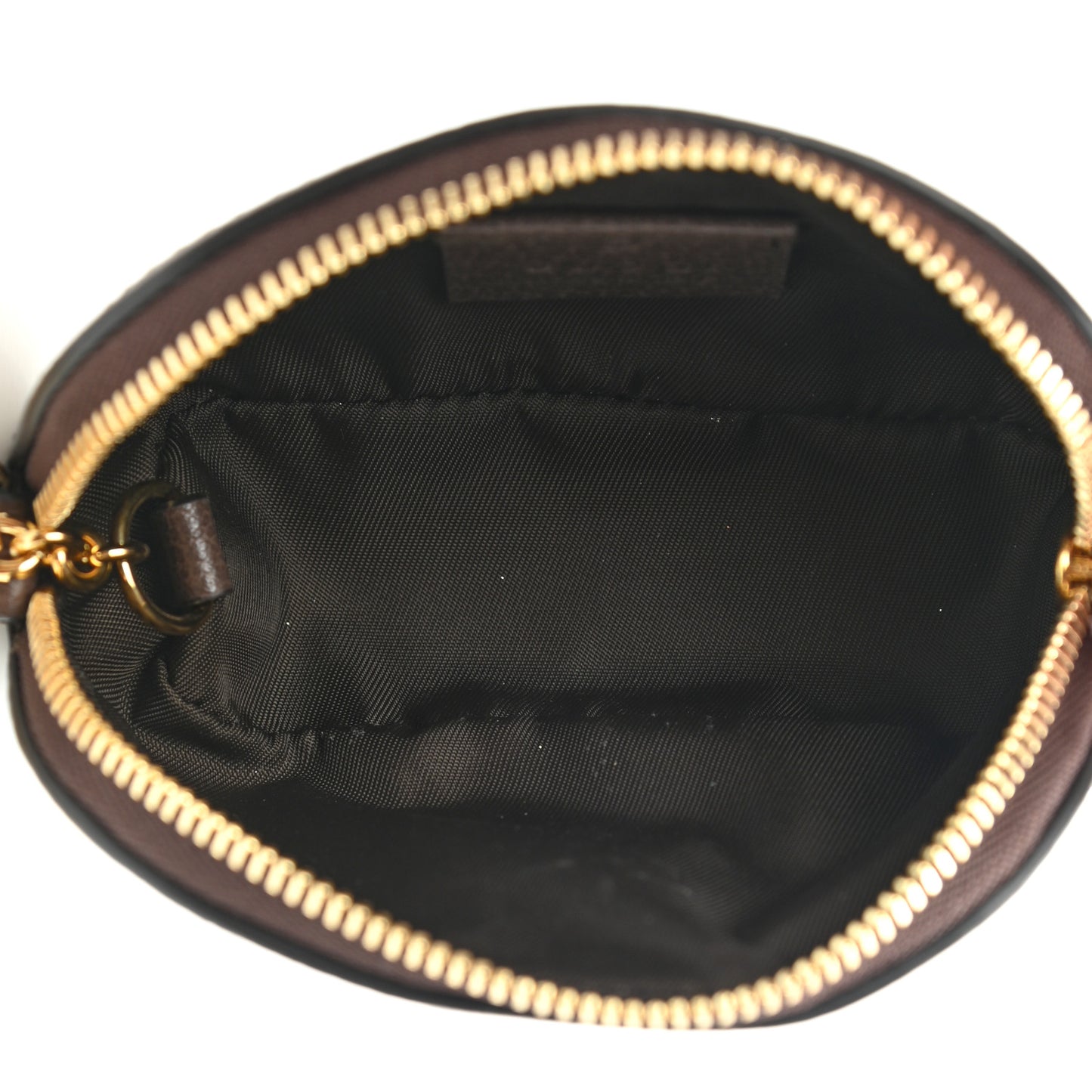 GG Supreme Monogram Web Ophidia Dome Key Pouch Beige New Acero