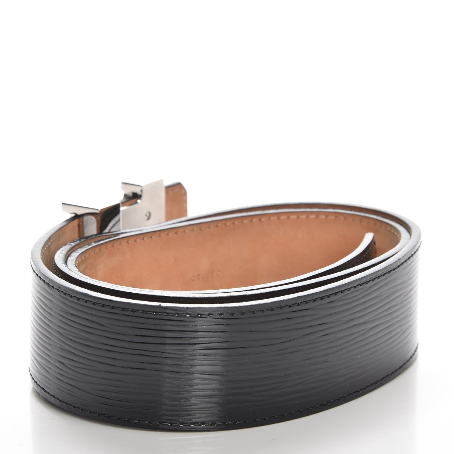 Louis Vuitton Epi Electric 40mm LV Initiales Belt 80 32 Black 3 of 8