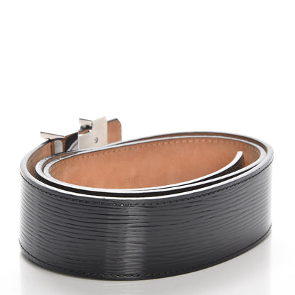 Louis Vuitton Epi Electric 40mm LV Initiales Belt 80 32 Black 3 of 8