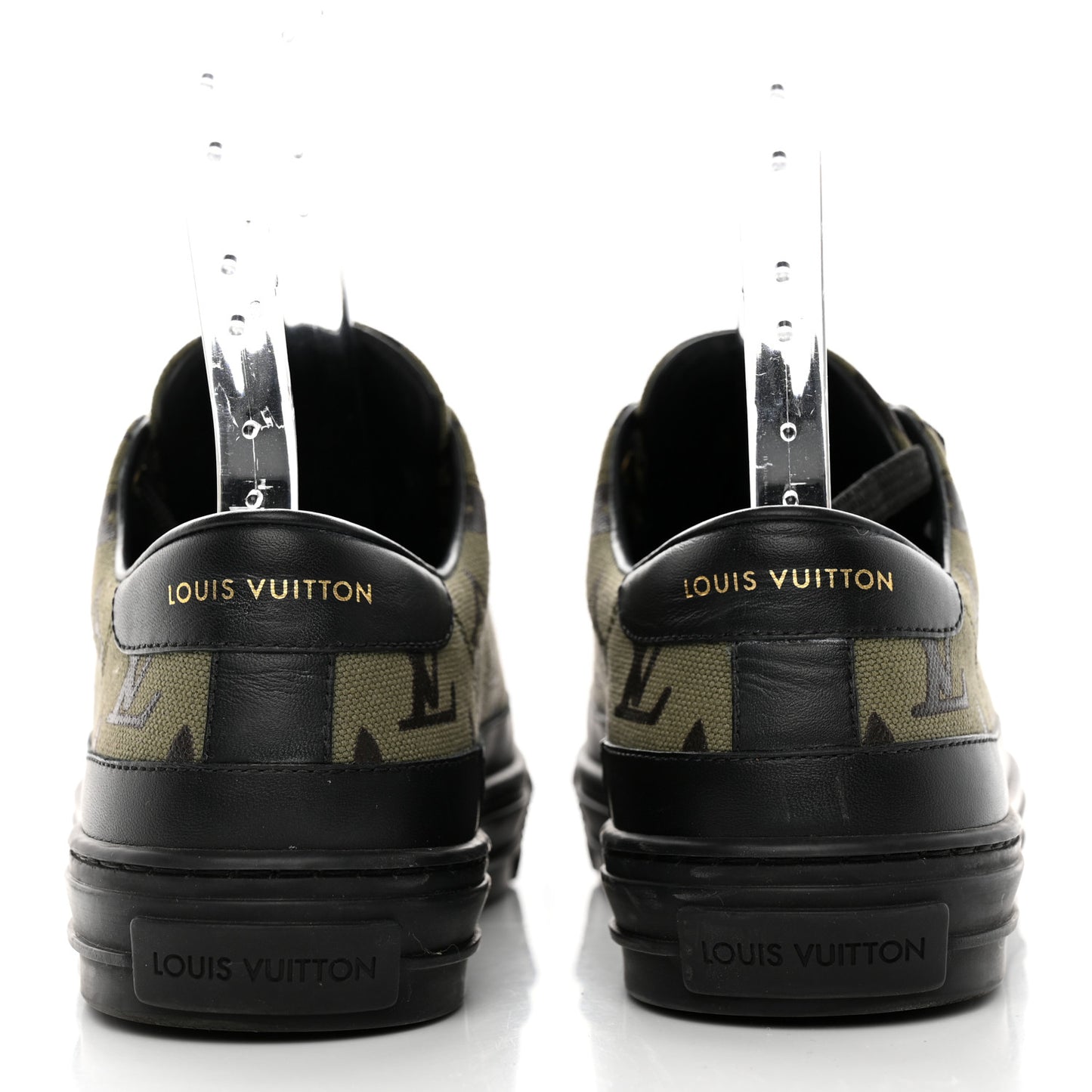 Monogram Calfskin Stellar Sneakers 36 Khaki