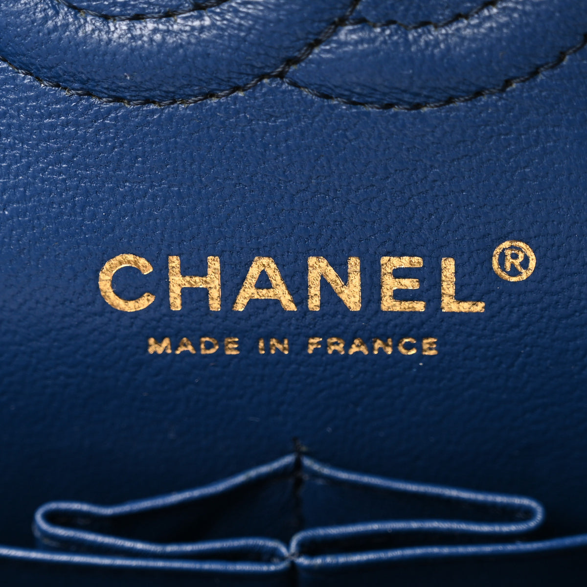 Chanel Lambskin Quilted Small Double Flap Blue 6 of 10