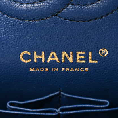 Chanel Lambskin Quilted Small Double Flap Blue 6 of 10