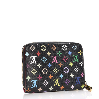 Louis Vuitton Monogram Multicolor Zippy Coin Purse Black Grenade 3 of 6