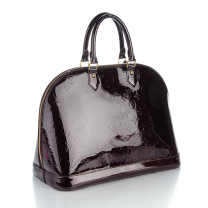 Louis Vuitton Vernis Alma GM Amarante 3 of 8