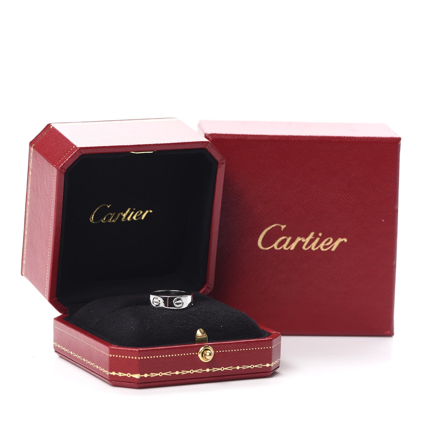 18K White Gold 5.5mm LOVE Ring 48 4.5