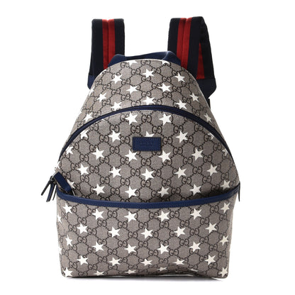 Gucci GG Supreme Monogram Stars Childrens Backpack Beige Ebony Yellow Royal 1 of 5